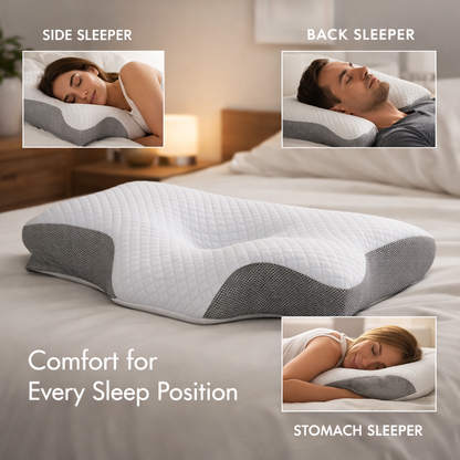 Pillora Restore™ Memory Foam Neck Relief Pillow