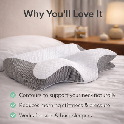 Pillora Restore™ Memory Foam Neck Relief Pillow